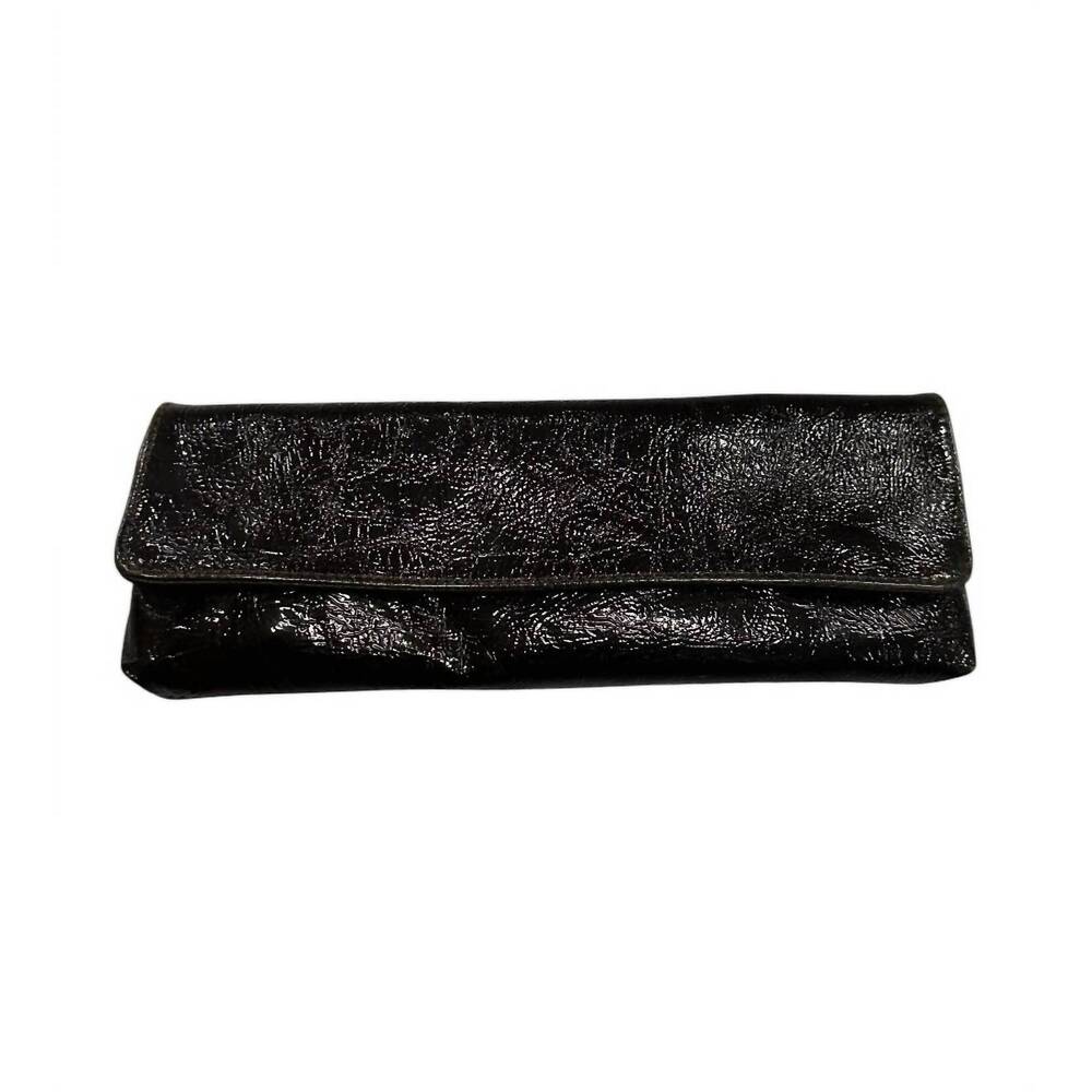 NEW KIM WHITE HANDBAGS & BELTS women's baguette clutches in black